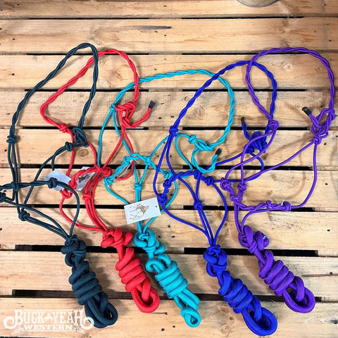 Twisted Cowboy Knot Halter with Removeable Lead