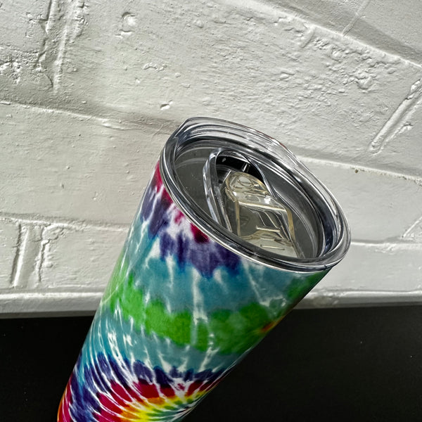 Rainbow Tie Dye Slim Tumbler