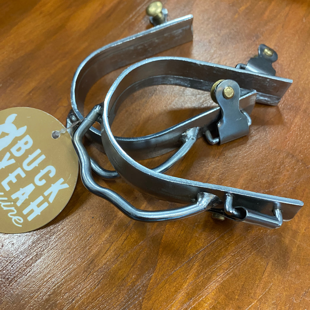 Ladies Nickle Plated Bumper Spurs