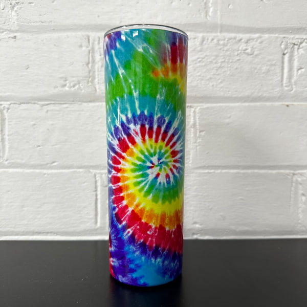 Rainbow Tie Dye Slim Tumbler