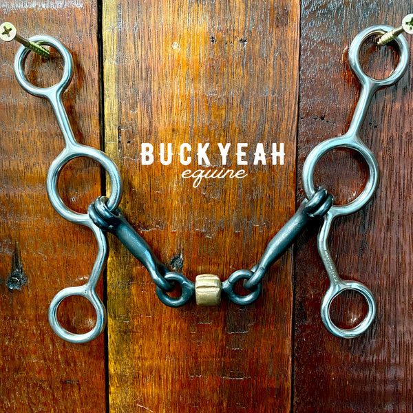 Cowcreek JR Cowhorse bit (Sweet Iron with Copper Roller)