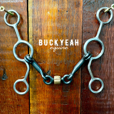 Cowcreek JR Cowhorse bit (Sweet Iron with Copper Roller)