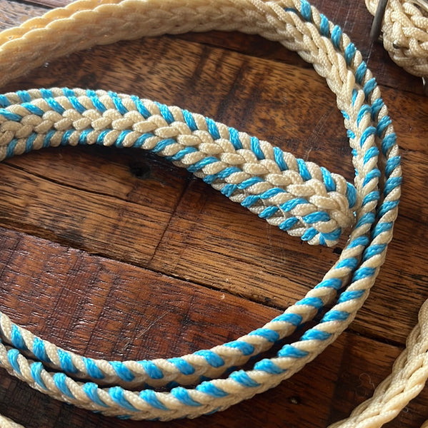 8FT Turquoise Laced Contest Reins
