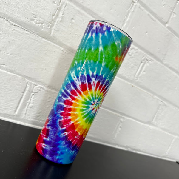 Rainbow Tie Dye Slim Tumbler