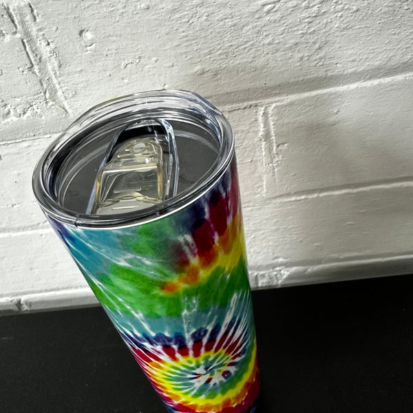 Rainbow Tie Dye Slim Tumbler