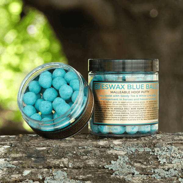 The Hoof Co. Beeswax BLUE Balls® Hoof Wall Crevice Wax