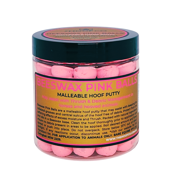 The Hoof Co - Beeswax PINK Balls