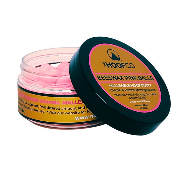 The Hoof Co - Beeswax PINK Balls