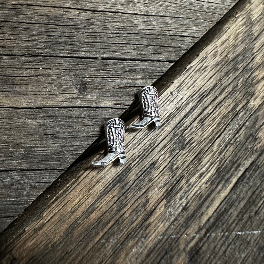 Cowgirl Boots Stud Earrings