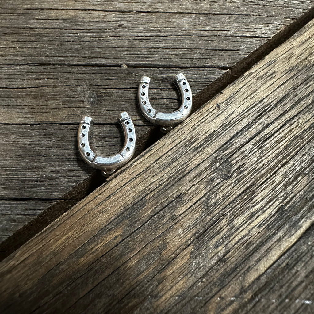 Horse Shoe Stud Earrings
