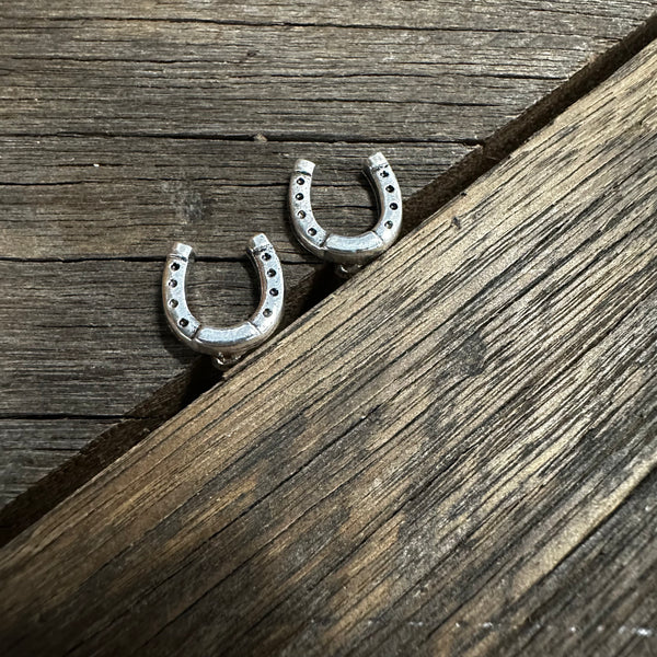 Horse Shoe Stud Earrings Buck Yeah