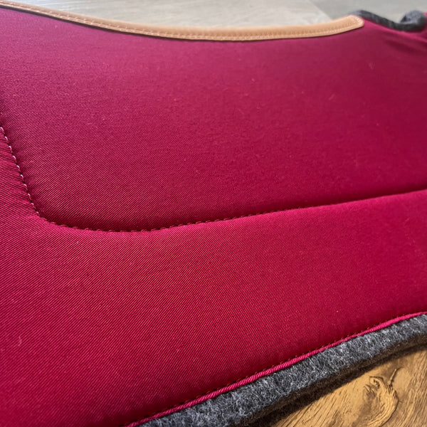 Contoured Wool/Felt with Leather Wear Pads (Multiple Colours)