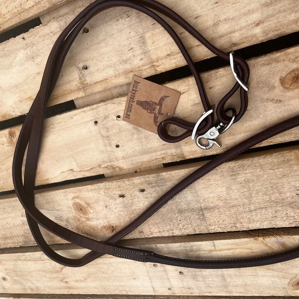 7.5ft Heavy Oiled Harness Leather Rope Reins