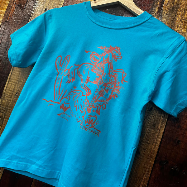 Youth "Cactus Jack" Brand Tee - Azure