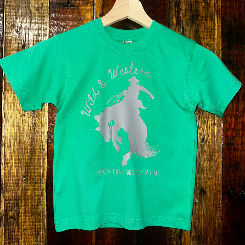 Youth Wild & Western Tee - Green