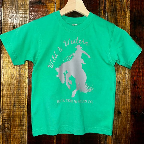 Youth Wild & Western Tee - Green