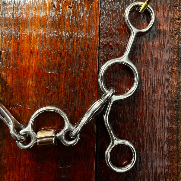 Cowcreek JR Cowhorse Bit (Smooth with Port & Copper Roller)