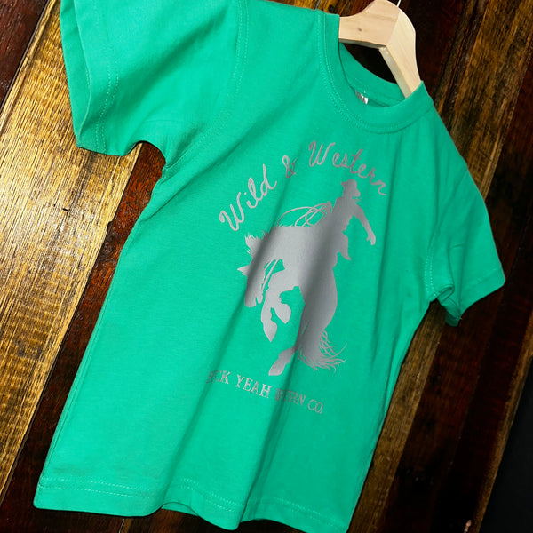 Youth Wild & Western Tee - Green