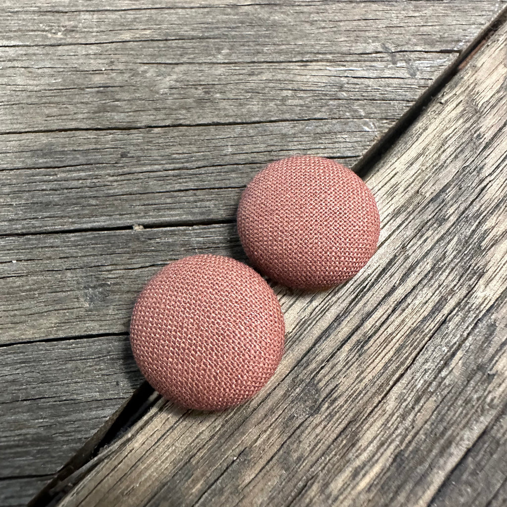 Chocolate Fabric Earrings