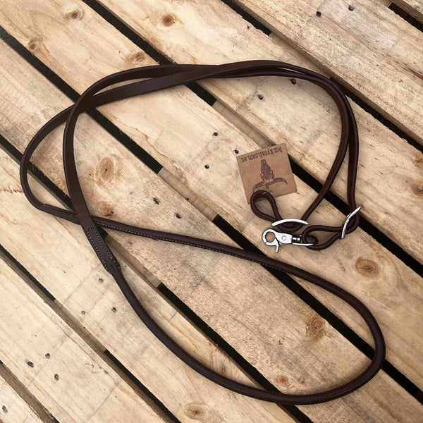 7.5ft Heavy Oiled Harness Leather Rope Reins