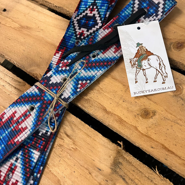 Southwest Print Nylon Tie Strap & Off Billet Set