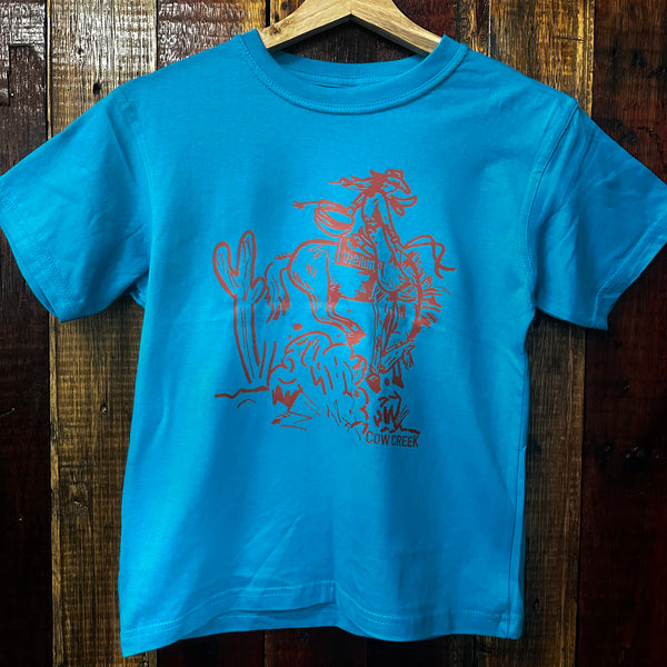 Youth "Cactus Jack" Brand Tee - Azure