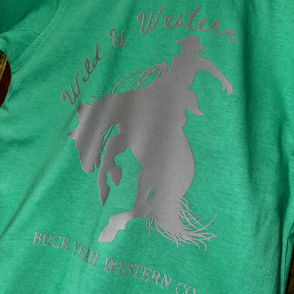 Youth Wild & Western Tee - Green