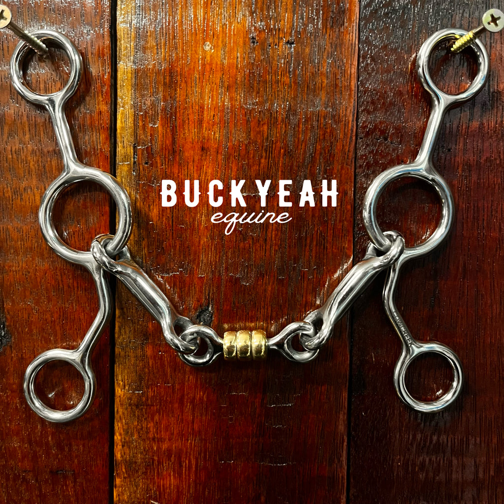Cowcreek JR Cowhorse bit (Smooth with Copper Beads)