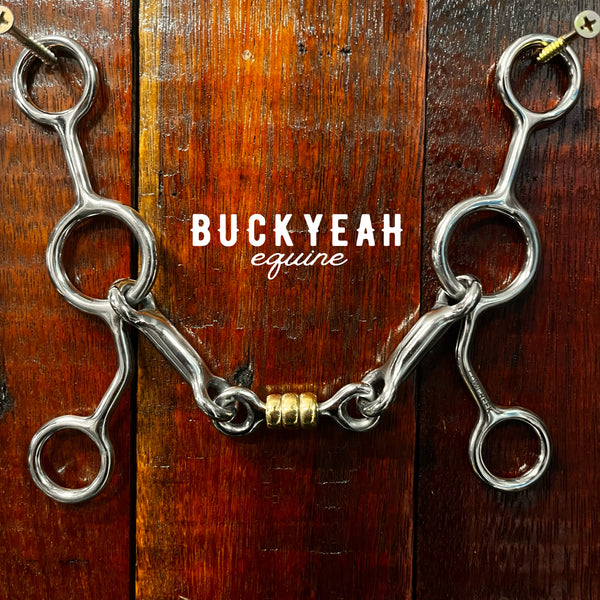 Cowcreek JR Cowhorse bit (Smooth with Copper Beads)