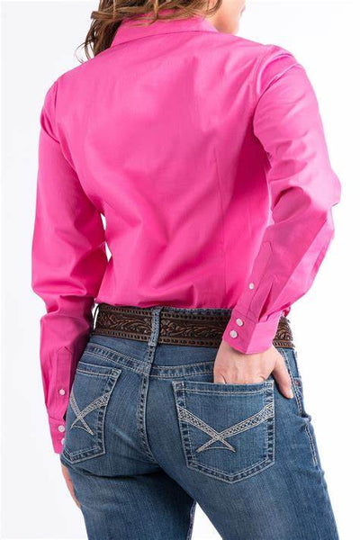 CINCH Ladies Solid Button-Down Shirt - Pink