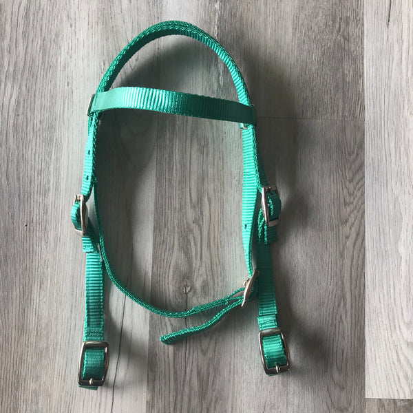 Pony Size Nylon Browband Bridle