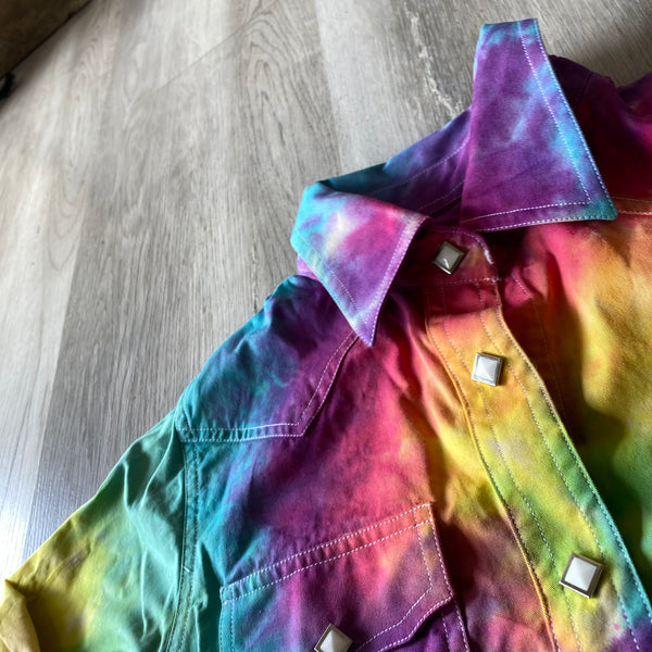 Tie Dye shirt - Kids Size 4 - Rainbow Swirl
