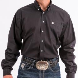 Cinch Mens Classic Fit Arena Shirt - Black