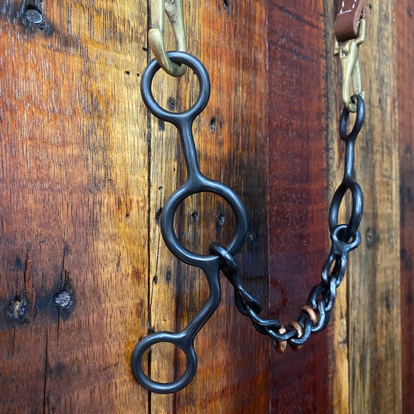 Cowcreek JR Cowhorse bit (Steel Chain Bit with Copper Rings)