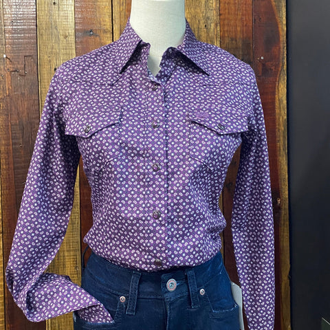 CINCH Ladies Button-Down Shirt - Purple Paisley