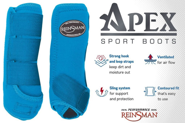 Reinsman Apex Sports Boots 2pk - Turquoise
