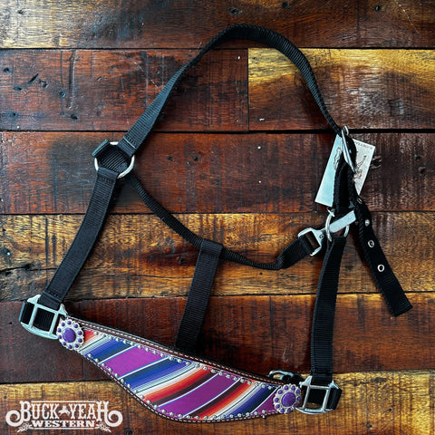 Nylon Bronc Halter With Print Nose Accents