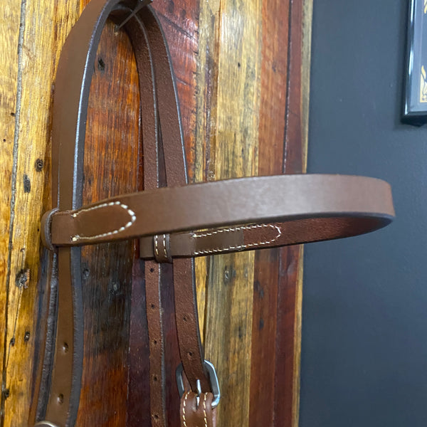 Gag headstall made of American oiled harness leather