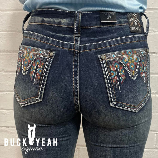 Multi Colour Grace in LA Women's Bootcut Jeans