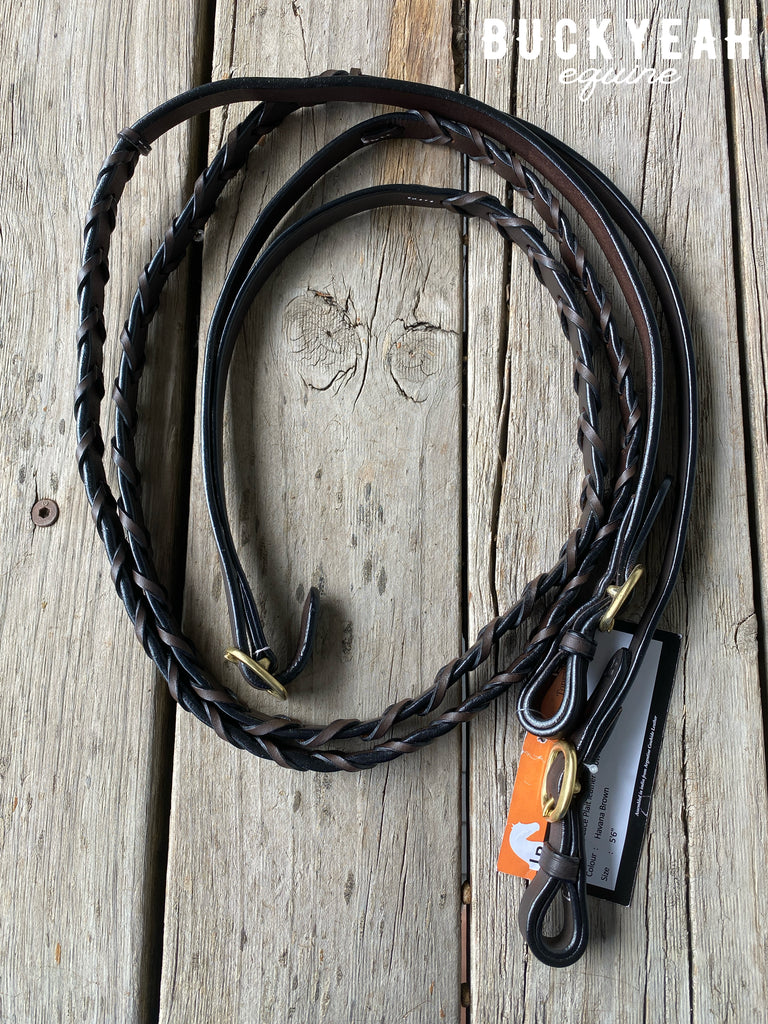 "LACE PLAIT" Leather Reins