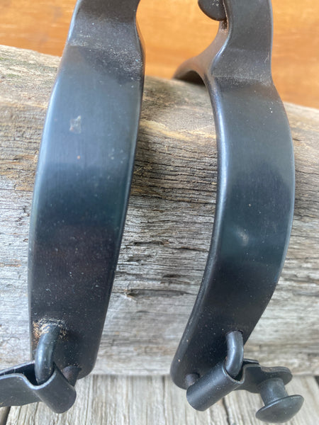 Black Steel Roping Spur