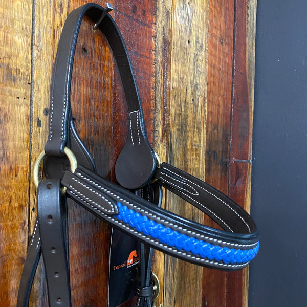 Barcoo Bridle - Royal Blue Plait