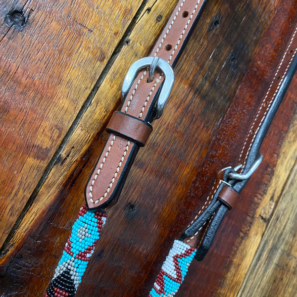 Beaded One Ear Headstall - 001