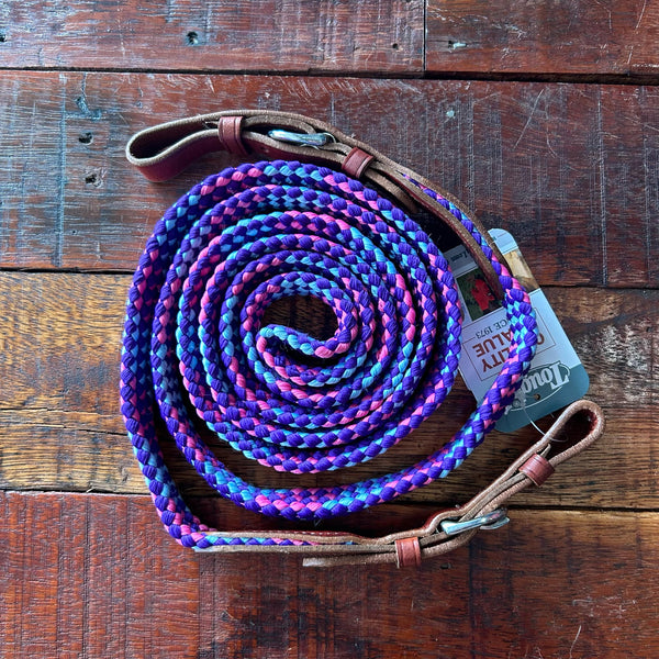 7ft Flat Braided Trail Reins