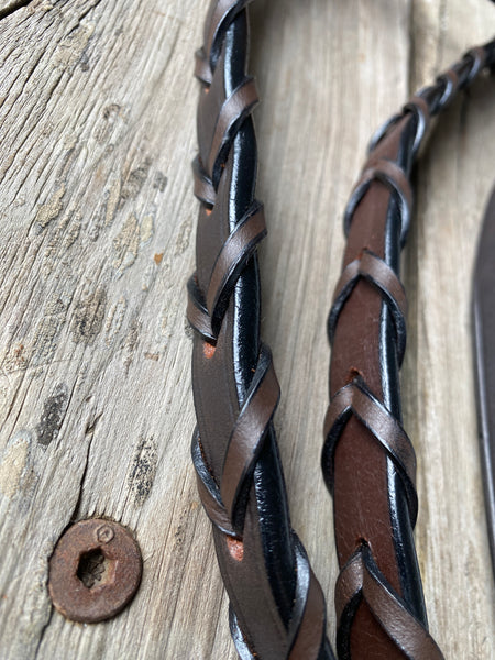 "LACE PLAIT" Leather Reins