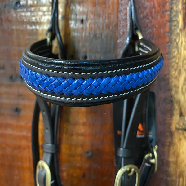 Barcoo Bridle - Royal Blue Plait