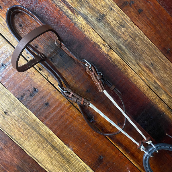 Gag headstall made of American oiled harness leather