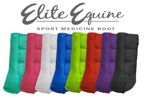 Black - Elite Equine Sports Medicine Boots
