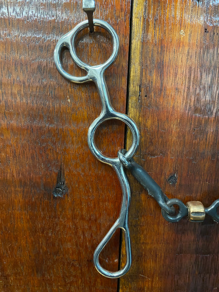 CowCreek Medium Set Back Shank Bit (Sweet Iron with Copper Roller)