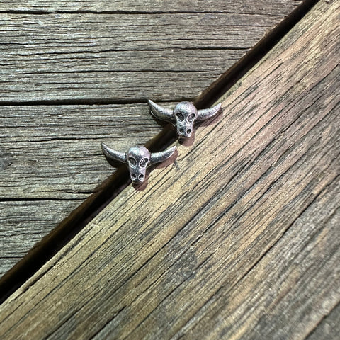 Bull Skull Earrings